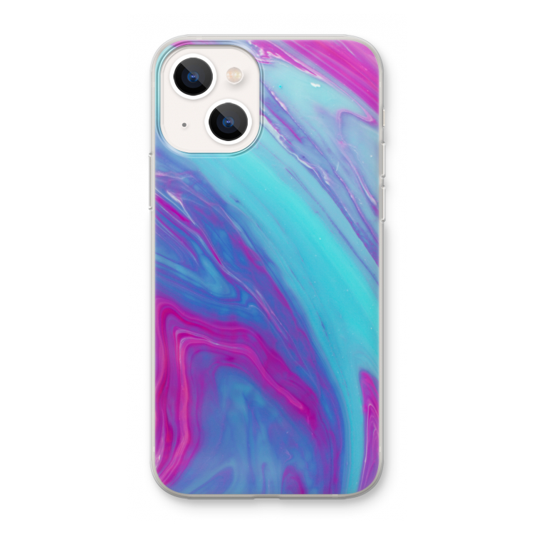 Zweverige regenboog: iPhone 13 mini Transparant Hoesje