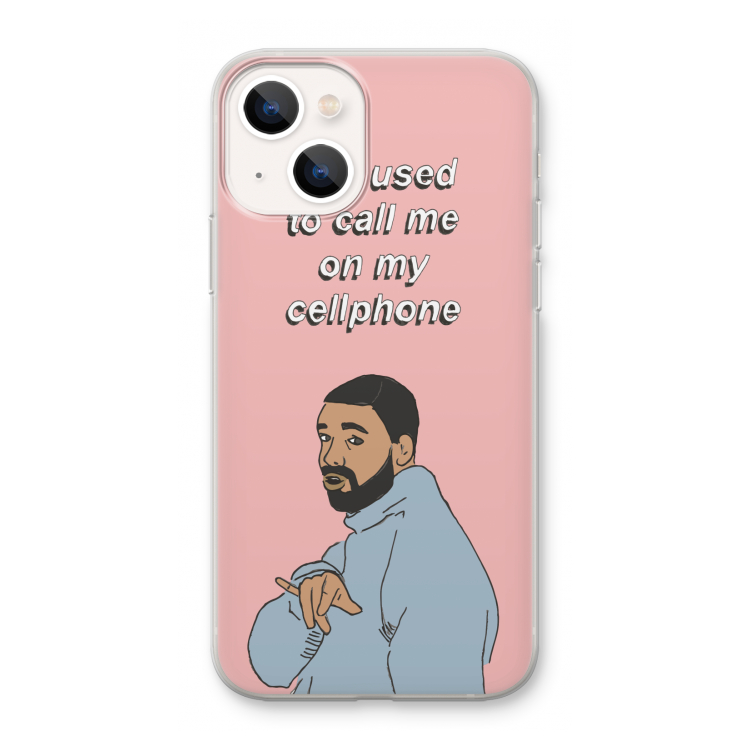 Hotline bling: iPhone 13 mini Transparant Hoesje