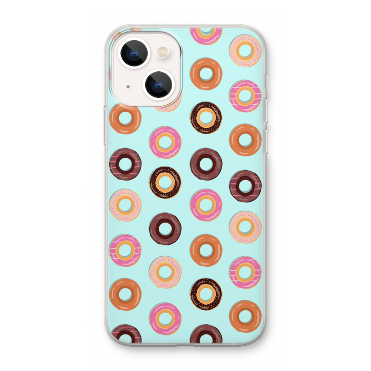 Donuts: iPhone 13 mini Transparant Hoesje