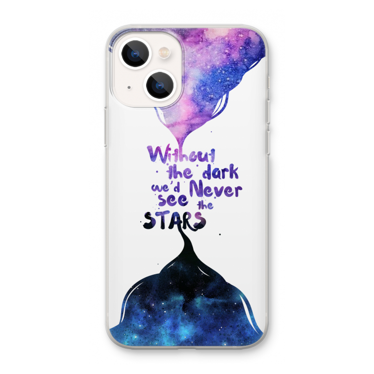 Stars quote: iPhone 13 mini Transparant Hoesje