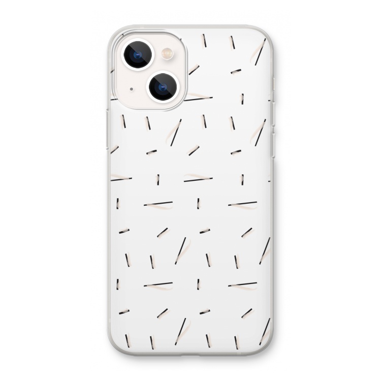 Hipster stripes: iPhone 13 mini Transparant Hoesje