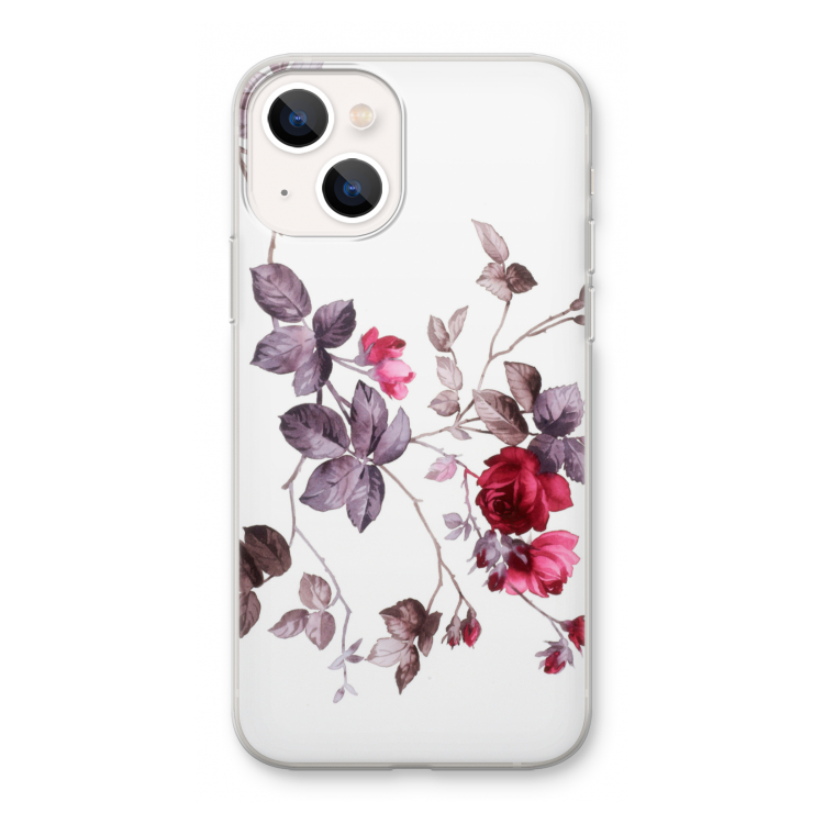 Mooie bloemen: iPhone 13 mini Transparant Hoesje