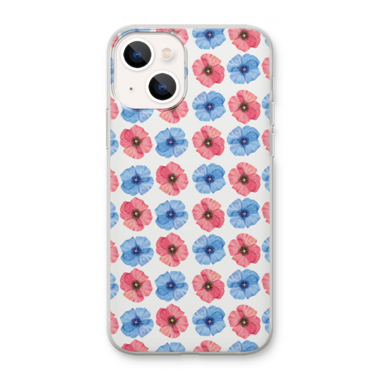 Klaproosjes: iPhone 13 mini Transparant Hoesje