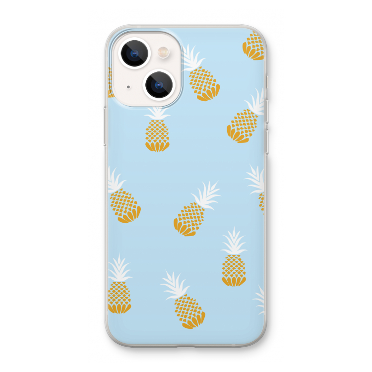 Ananasjes: iPhone 13 mini Transparant Hoesje