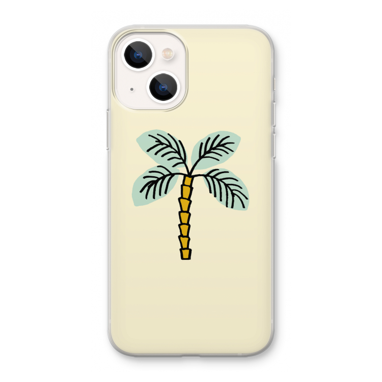 Palmboom: iPhone 13 mini Transparant Hoesje