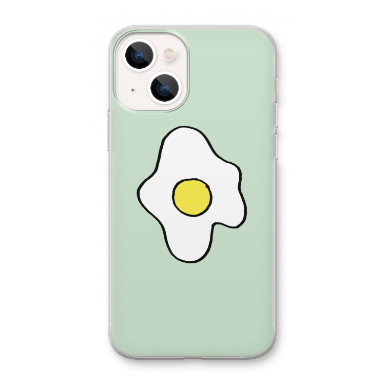 Spiegelei: iPhone 13 mini Transparant Hoesje