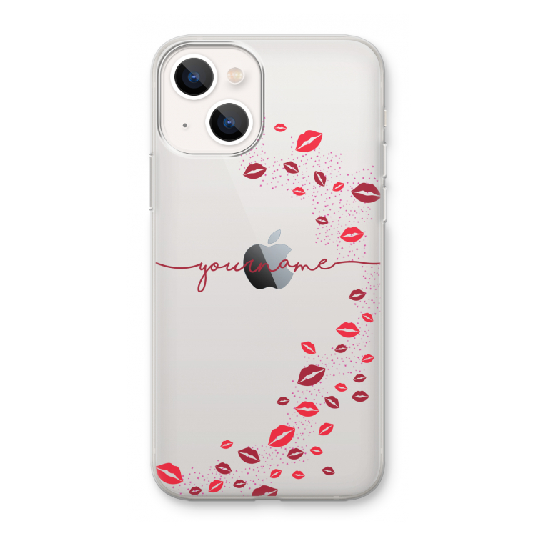 Kusjes: iPhone 13 mini Transparant Hoesje