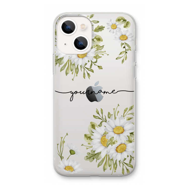 Daisies: iPhone 13 mini Transparant Hoesje