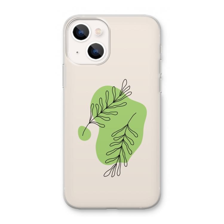 Beleaf in you: iPhone 13 mini Transparant Hoesje