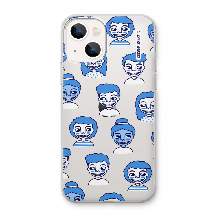 Gezichtjes: iPhone 13 mini Transparant Hoesje