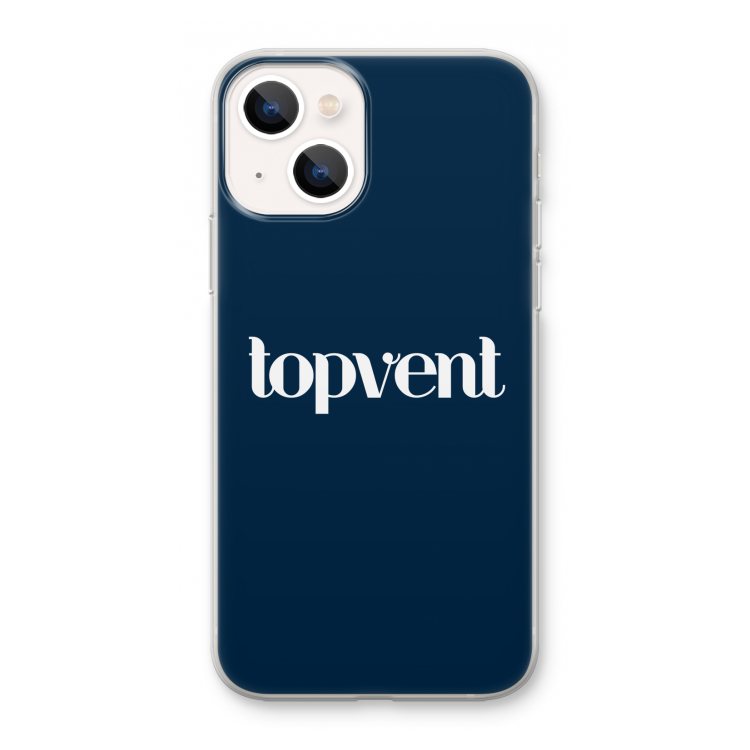 Topvent Navy: iPhone 13 mini Transparant Hoesje