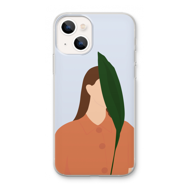 Leaf: iPhone 13 mini Transparant Hoesje