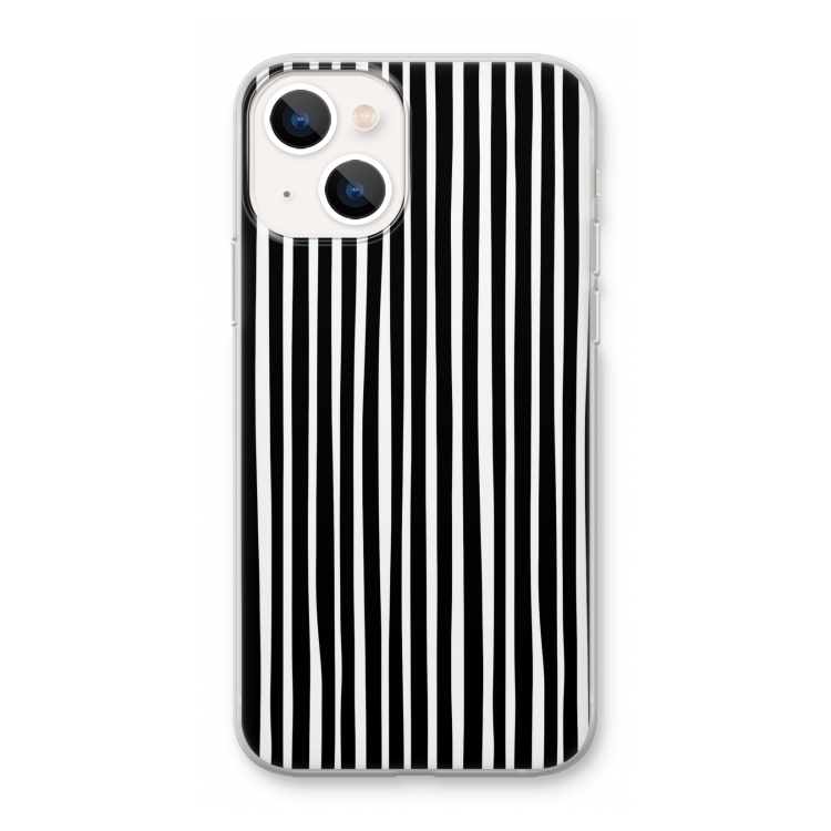 Stripes: iPhone 13 mini Transparant Hoesje