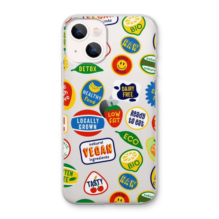 Fruitsticker: iPhone 13 mini Transparant Hoesje