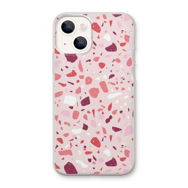 Terrazzo N°15: iPhone 13 mini Transparant Hoesje
