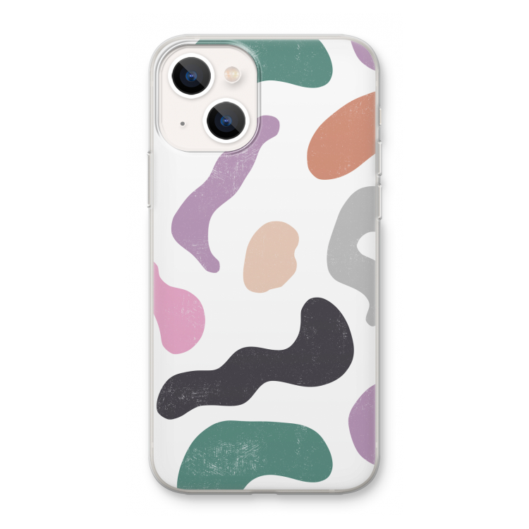Memphis Shapes: iPhone 13 mini Transparant Hoesje