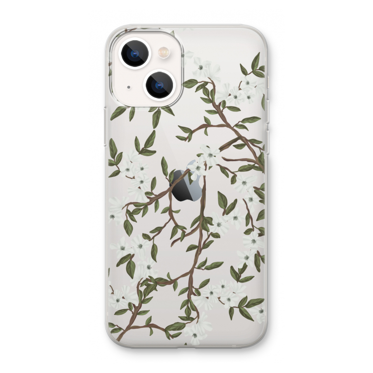 Blossoming spring: iPhone 13 mini Transparant Hoesje