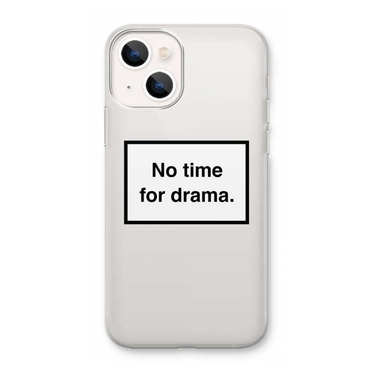 No drama: iPhone 13 mini Transparant Hoesje