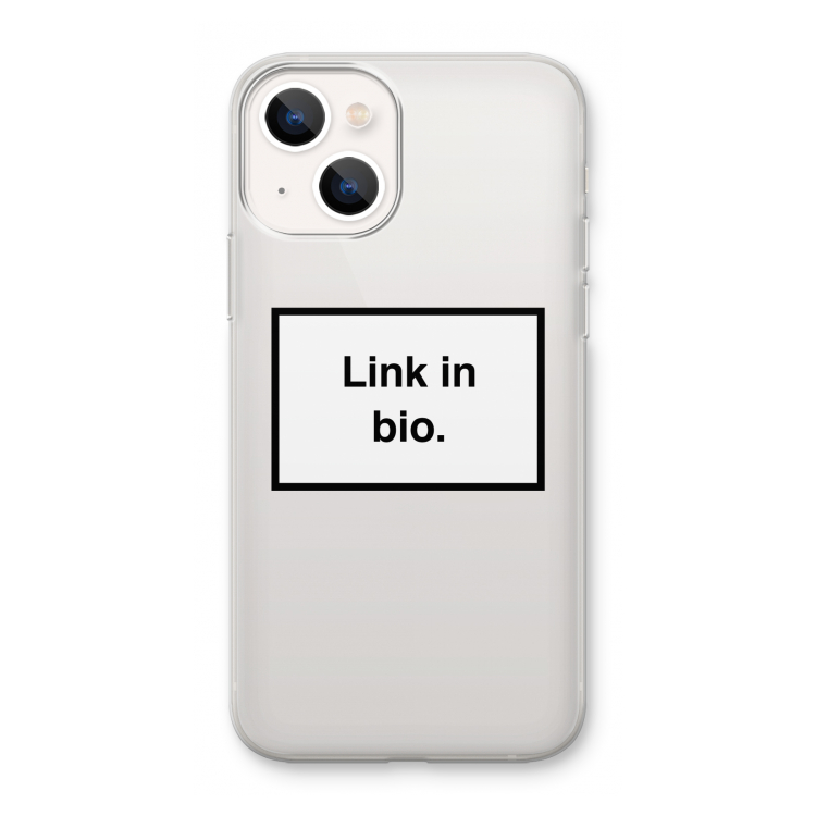 Link in bio: iPhone 13 mini Transparant Hoesje