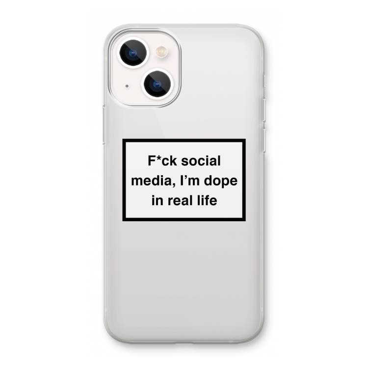 I'm dope: iPhone 13 mini Transparant Hoesje