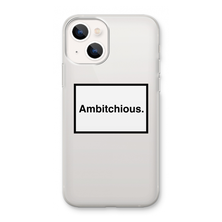 Ambitchious: iPhone 13 mini Transparant Hoesje