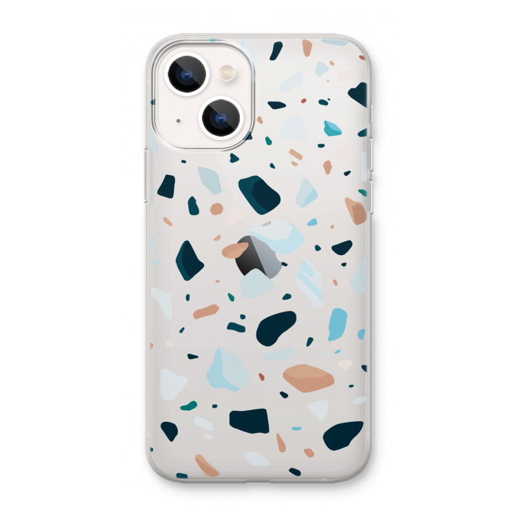 Terrazzo N°13: iPhone 13 mini Transparant Hoesje