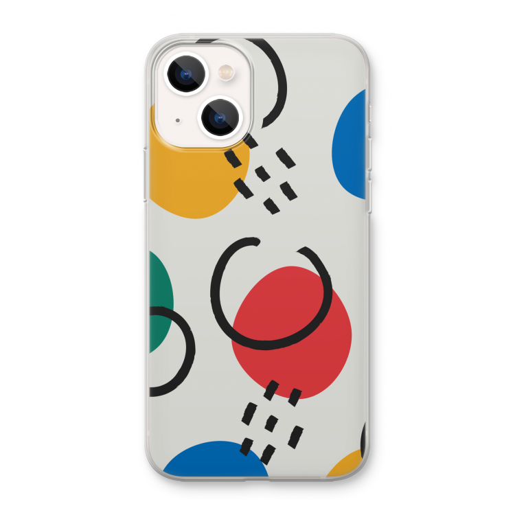 Illustratieve pop 3: iPhone 13 mini Transparant Hoesje