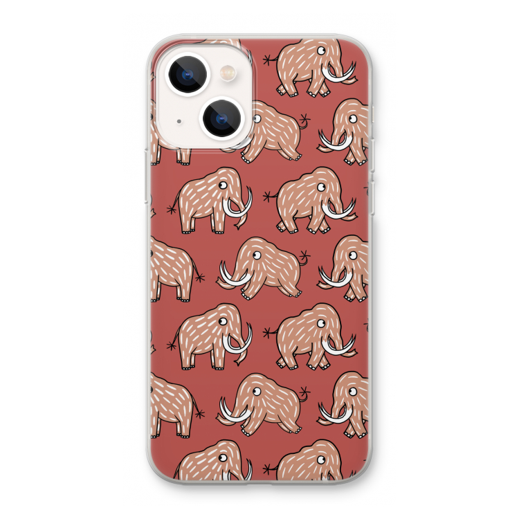Mammoet: iPhone 13 mini Transparant Hoesje