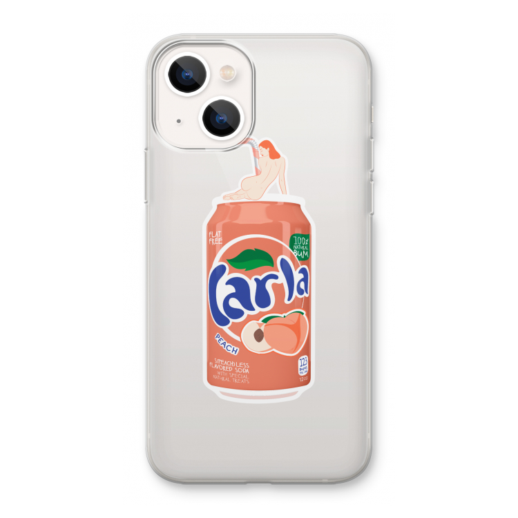 S(peach)less: iPhone 13 mini Transparant Hoesje