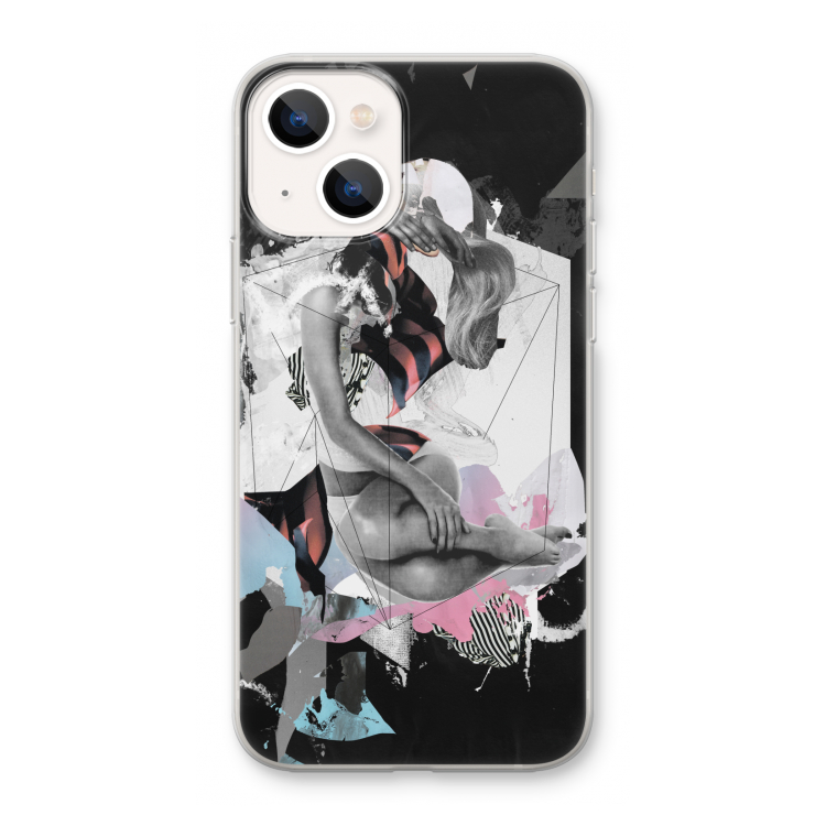Camouflage de sommeil: iPhone 13 mini Transparant Hoesje