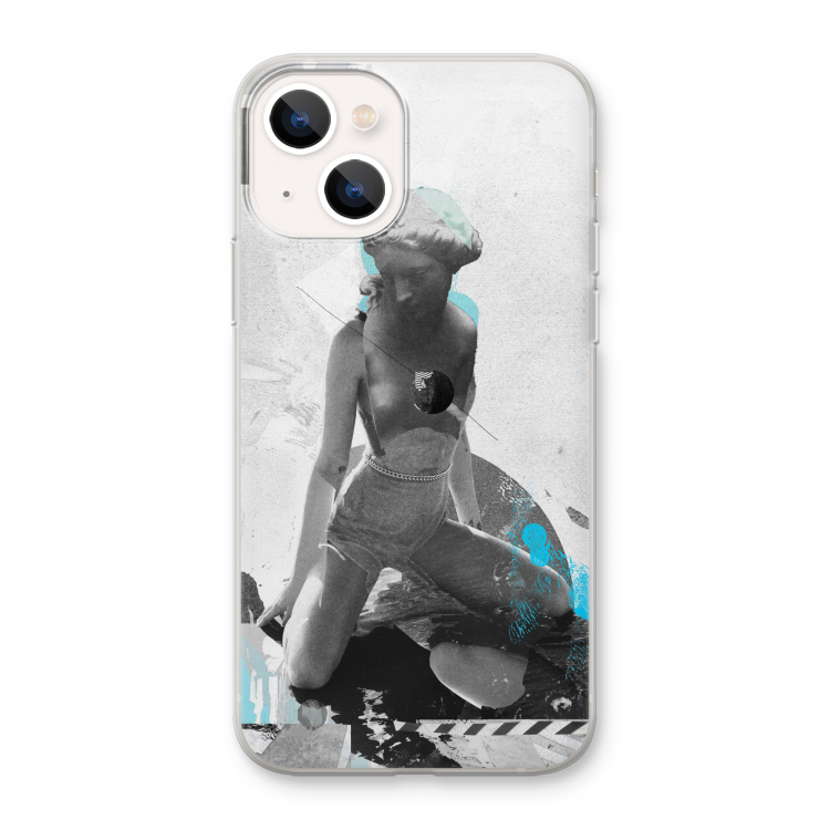 I will not feel a thing: iPhone 13 mini Transparant Hoesje