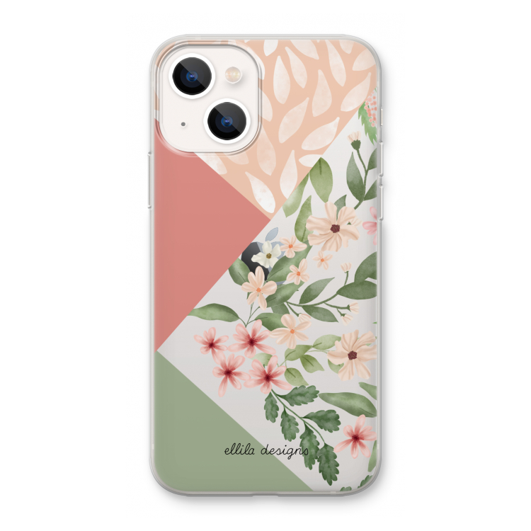 Sweet heaven geometrics: iPhone 13 mini Transparant Hoesje
