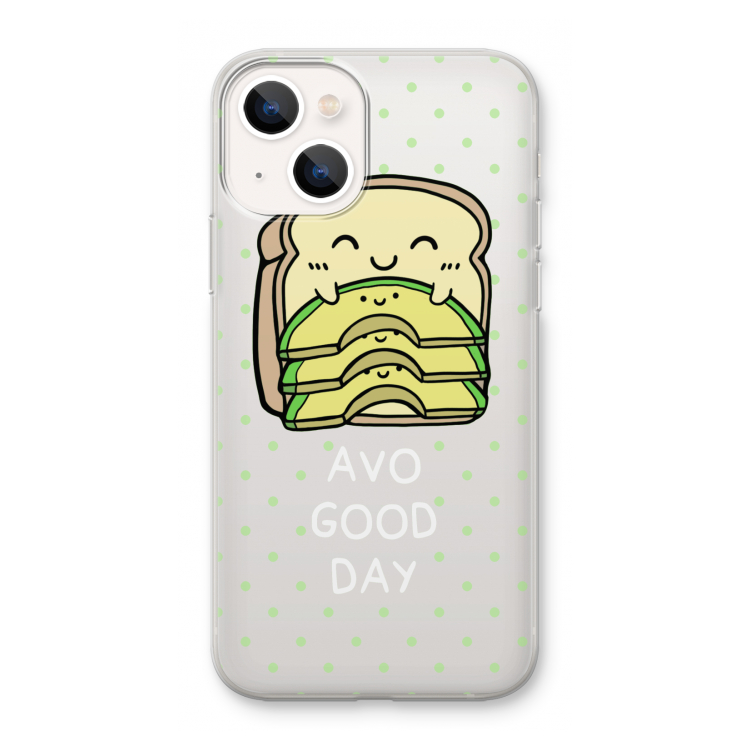Avo Good Day: iPhone 13 mini Transparant Hoesje