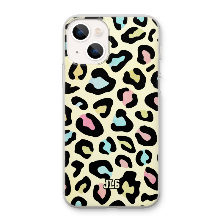 Leopard pattern: iPhone 13 mini Transparant Hoesje