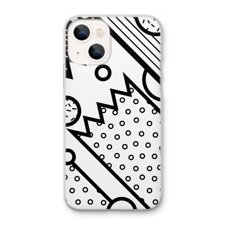 Pop Art #4: iPhone 13 mini Transparant Hoesje