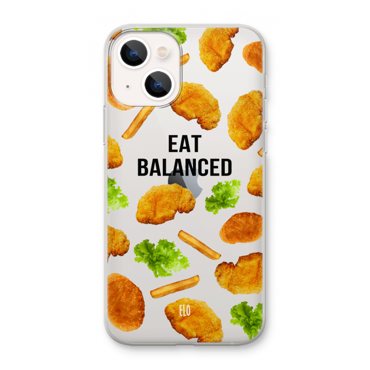Eat Balanced: iPhone 13 mini Transparant Hoesje