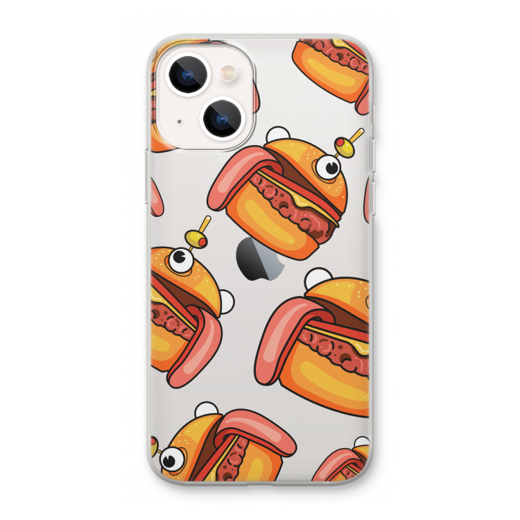 Hamburger: iPhone 13 mini Transparant Hoesje