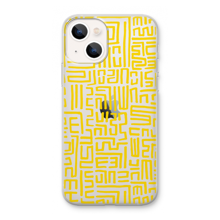 Majorelle Blue Print: iPhone 13 mini Transparant Hoesje