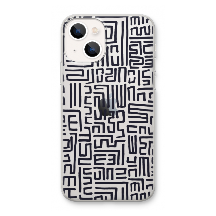 Moroccan Print: iPhone 13 mini Transparant Hoesje