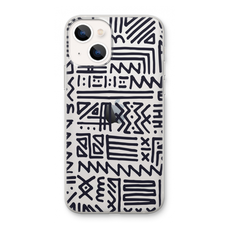 Marrakech print: iPhone 13 mini Transparant Hoesje