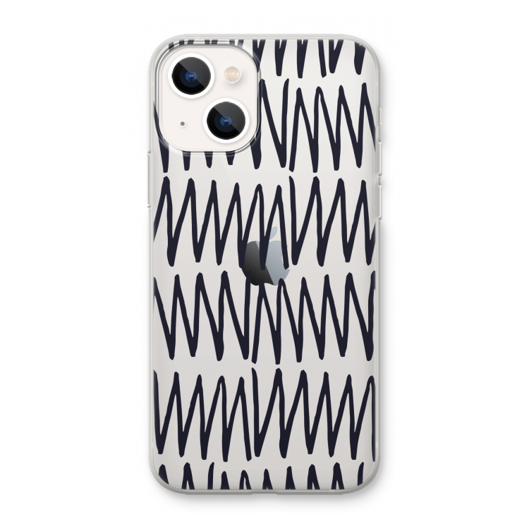 Marrakech Zigzag: iPhone 13 mini Transparant Hoesje