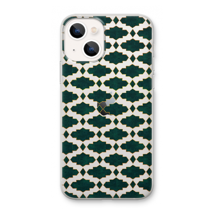Moroccan tiles: iPhone 13 mini Transparant Hoesje