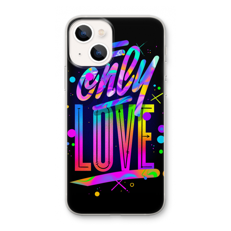 Only Love: iPhone 13 mini Transparant Hoesje