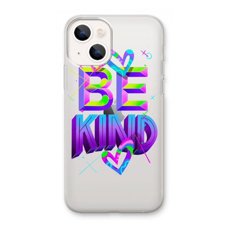 Be Kind: iPhone 13 mini Transparant Hoesje