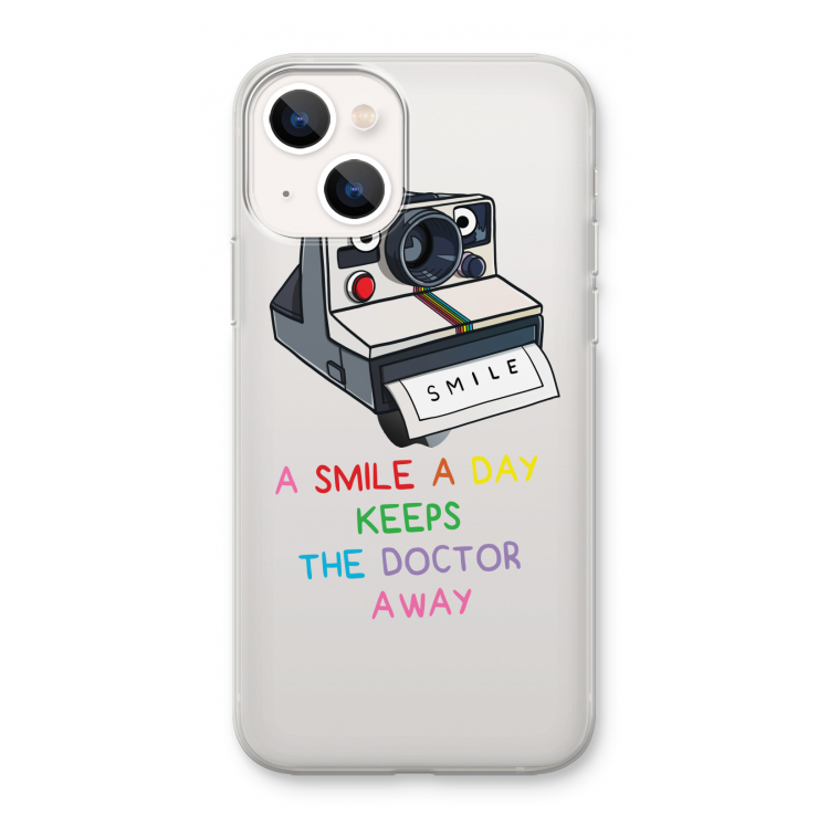 Smile: iPhone 13 mini Transparant Hoesje