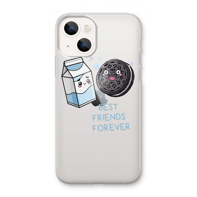 Best Friend Forever: iPhone 13 mini Transparant Hoesje