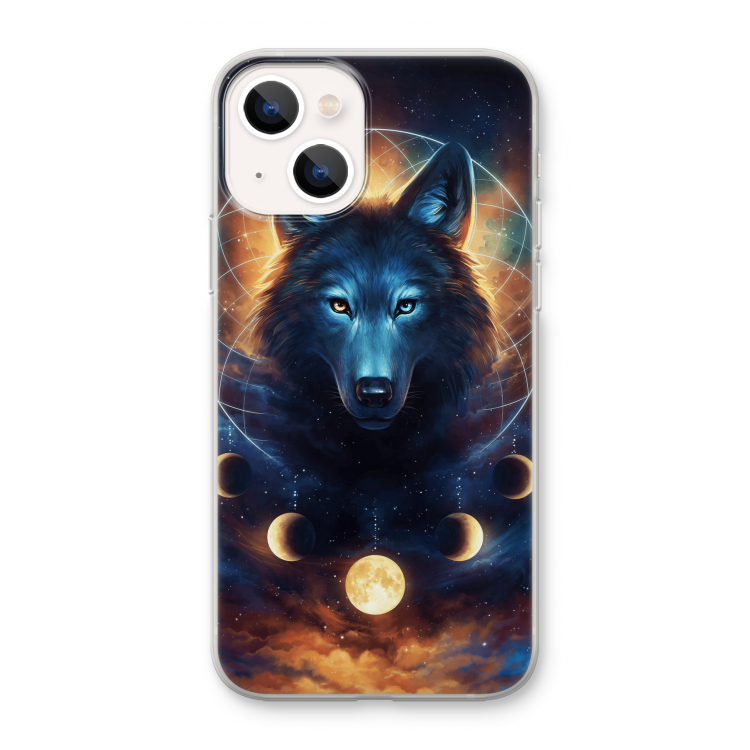 Wolf Dreamcatcher: iPhone 13 mini Transparant Hoesje
