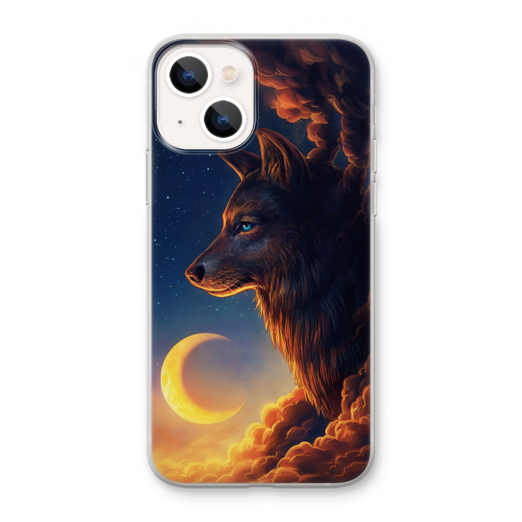 Night Guardian: iPhone 13 mini Transparant Hoesje