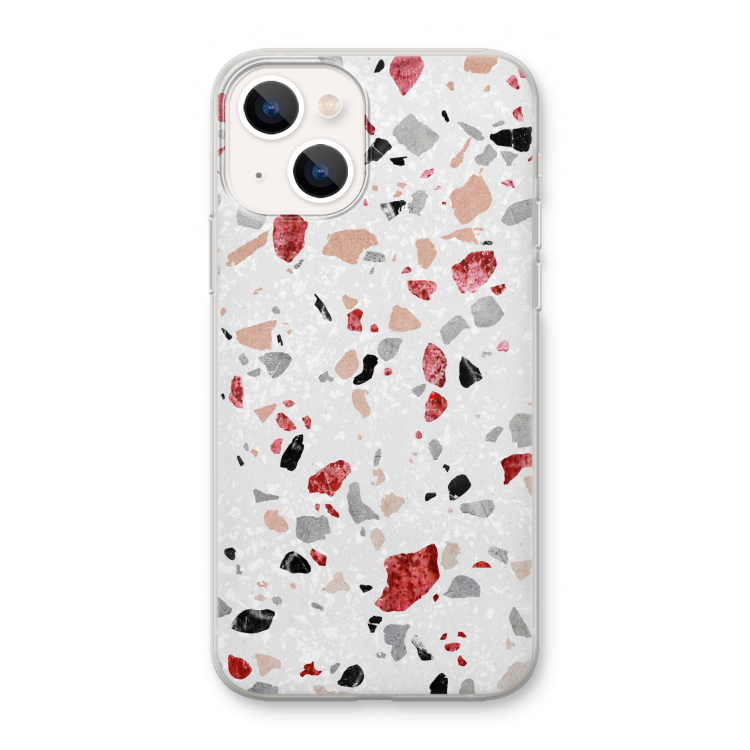 Terrazzo N°12: iPhone 13 mini Transparant Hoesje