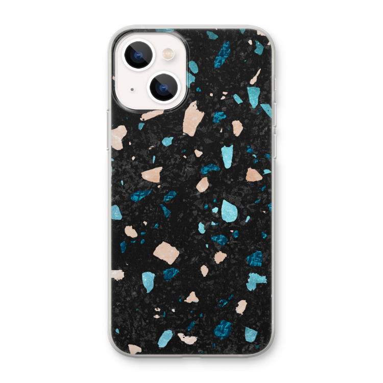 Terrazzo N°11: iPhone 13 mini Transparant Hoesje